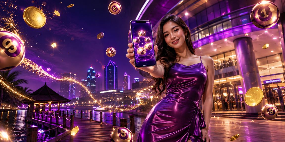 Pengguna wanita Malaysia bermain loteri dalam talian di Selangor